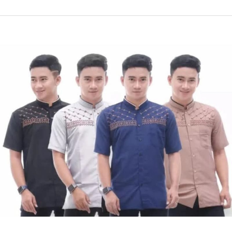 Baju Koko Lengan Pendek Baju Koko Jasuke Baju Koko Bordir Baju Dewasa
