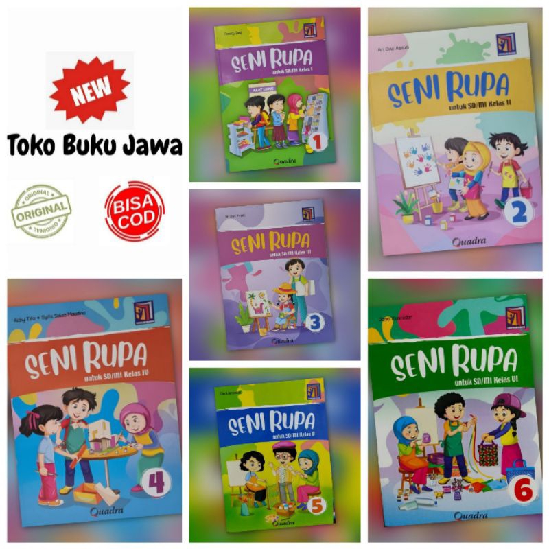 [Quadra] OBRAL Revisi Buku SD Seni Rupa Kelas 1 2 3 4 5 6 Quadra Kurikulum Merdeka