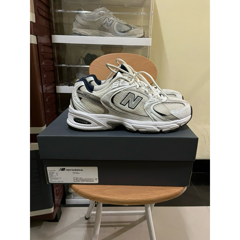 New Balance NB 530 White Indigo Bekas Second Original Size 44
