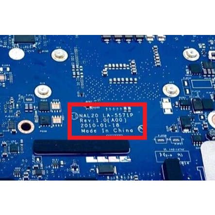 IC BIOS Dell Latitude E6510 NAL20 LA-5571P Rev 1.0(A00)
