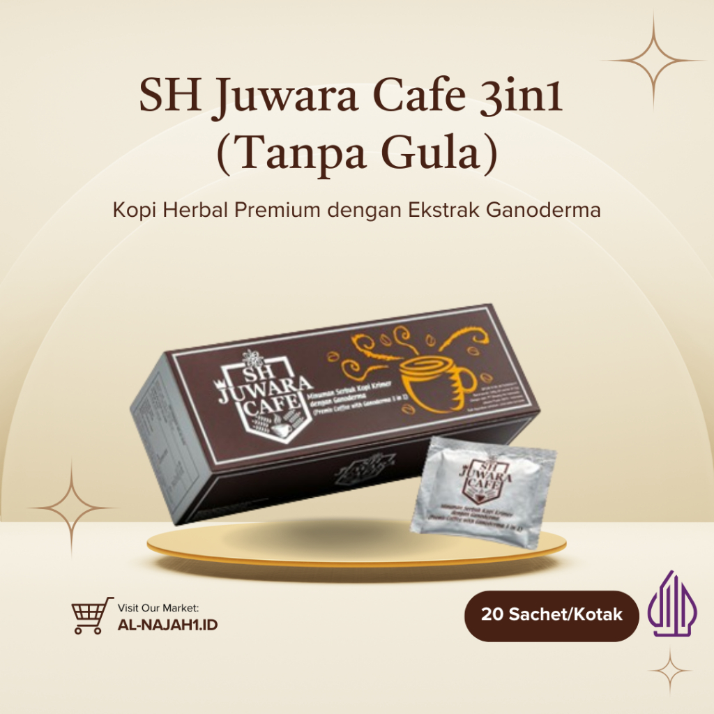 

Kopi Juwaraa 3in1 (Tanpa Gula) Original Kopi Kesehatan Mengandung Ganoderma