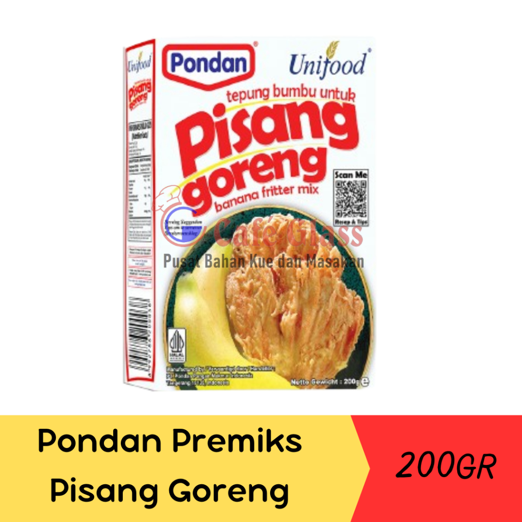 

Pondan Tepung Pisang Goreng / Tepung Instan Pisang Goreng 200Gr