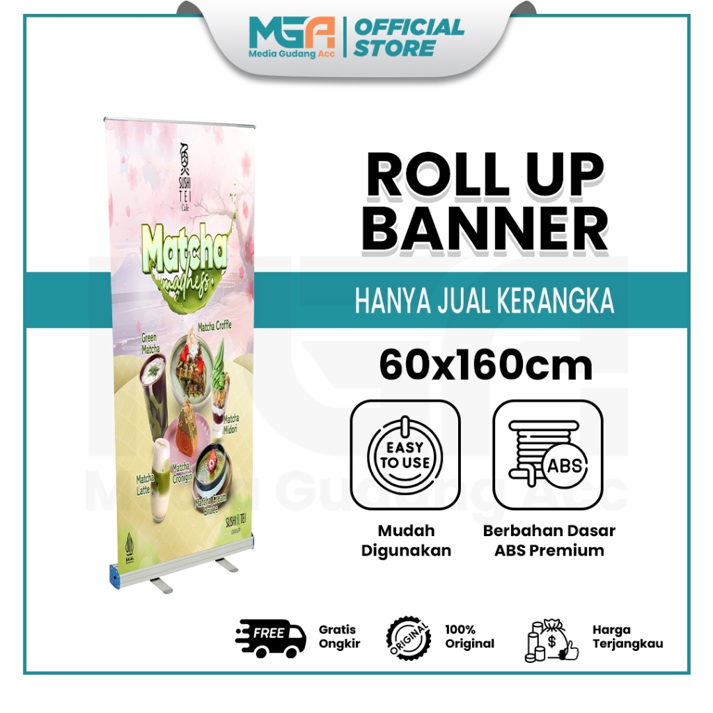 Gyouzi - ROLL UP BANNER 60X160 / STAND BANNER BESI / STANDING BANNER 60X160 STANDING BANNER JUALAN