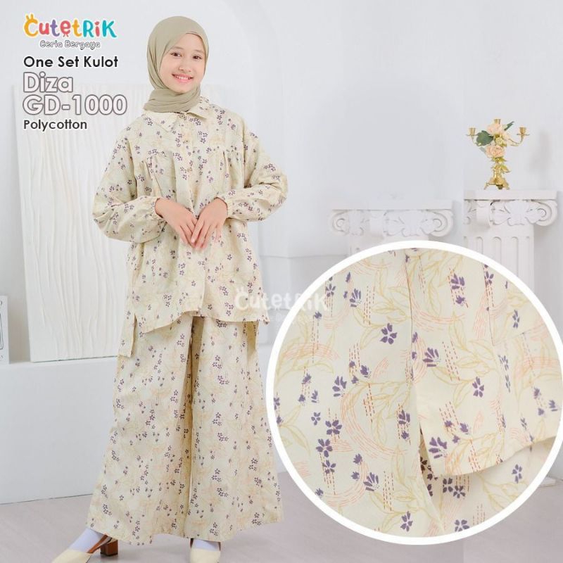 vii Termurah Setelan celana kulot tunik  anak perempuan remaja
