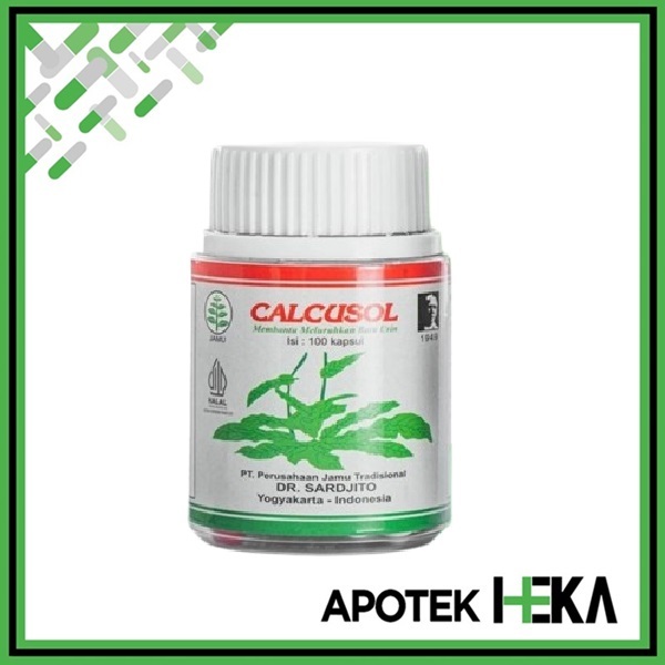 Calcusol Botol isi 50 Kapsul - Suplemen Herbal Batu Ginjal (BANDUNG)