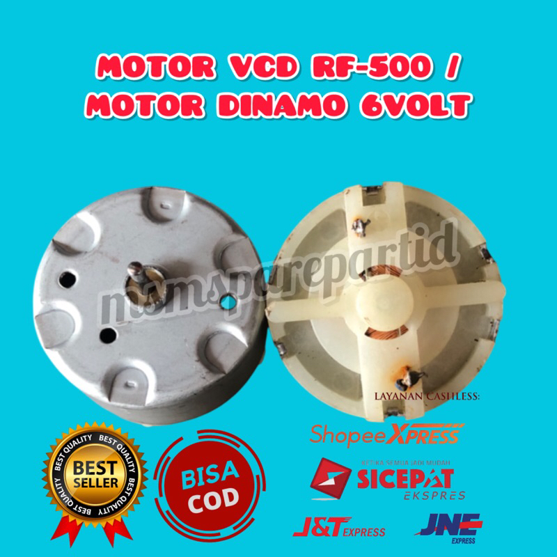 MOTOR VCD RF-500 / MOTOR DINAMO 6VOLT