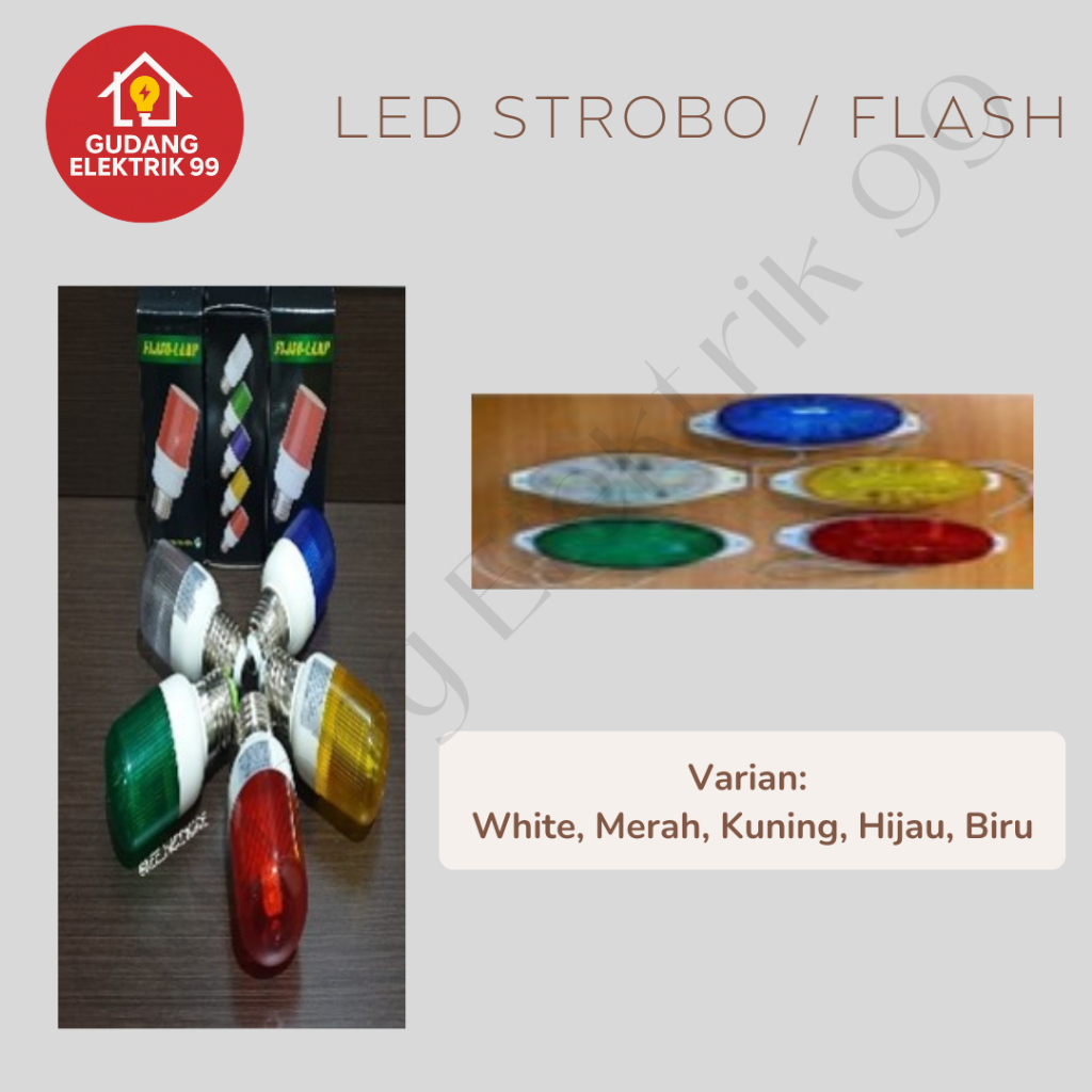 Lampu Flash Kedap Kedip Bliths Blitz Strobo E27