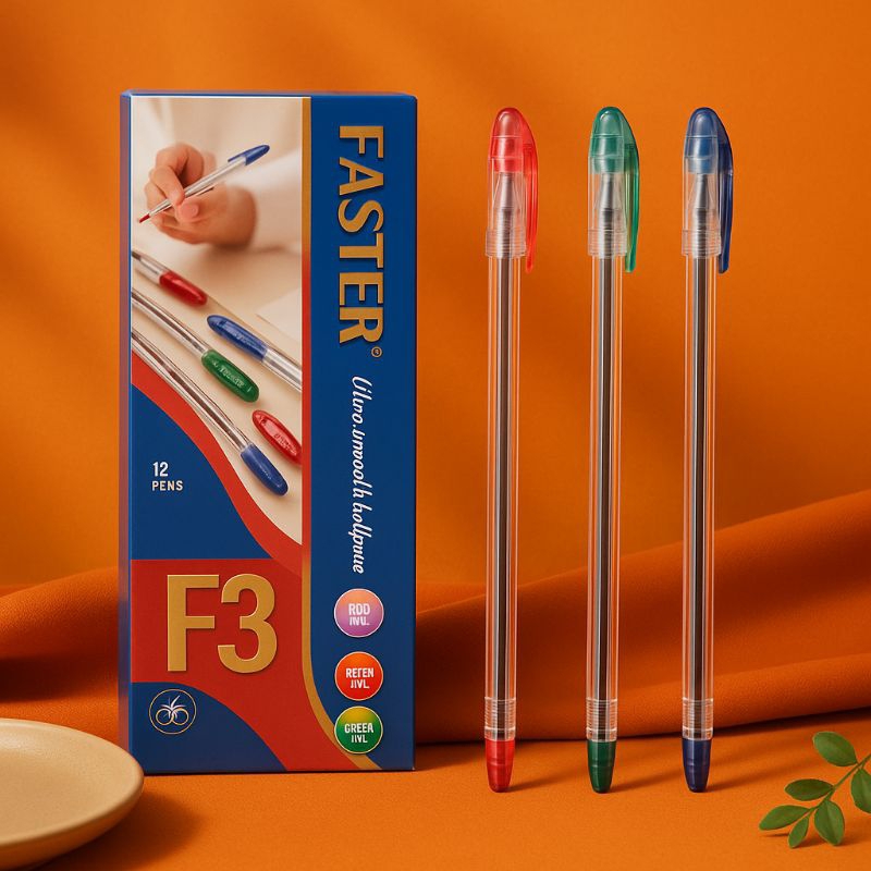 

Bolpoin Faster F3 Original 1 Pcs | Pulpen Dengan Tinta Lancar dan Nyaman Digunakan