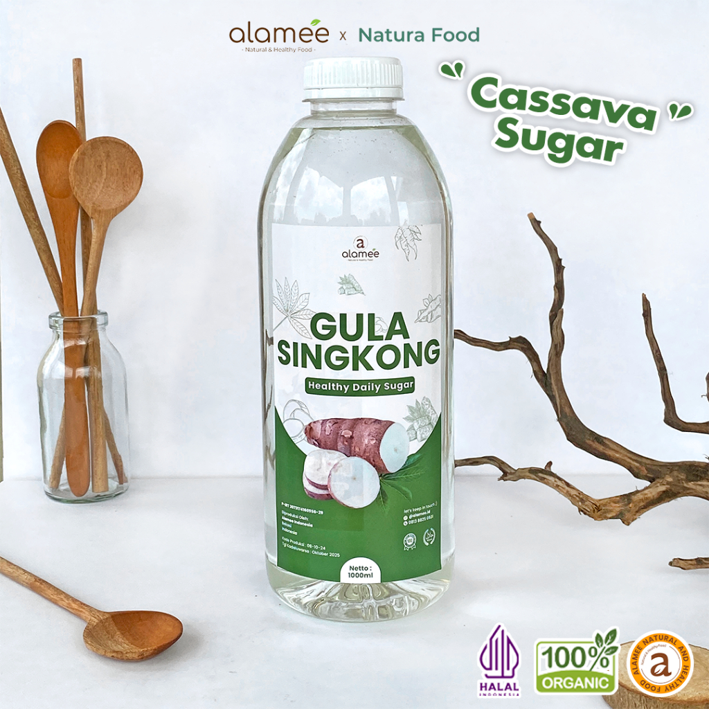 

ALAMEE Gula Singkong Organik Cair Rendah Kalori Sweetener Fructose Gluten Free 1000ml