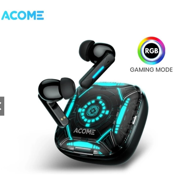 ACOME iNPODS AT07 TWS True Wireless Earbuds Headset Bluetooth 5.4 RGB ENC ANC IPX4 Gaming Earbuds