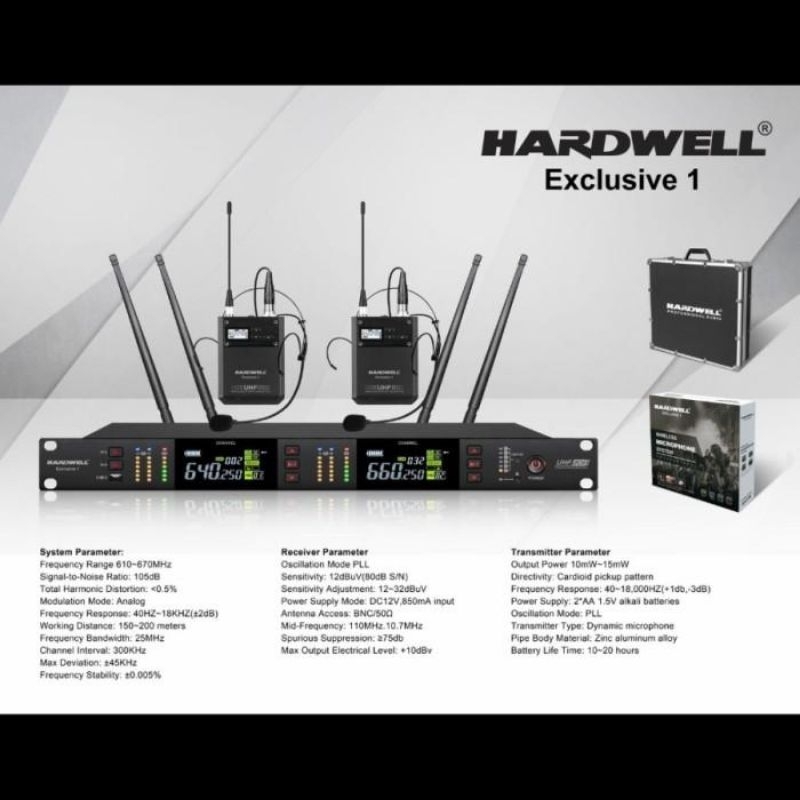 MIC WIRELESS HARDWELL EXCLUSIVE 1 CLIP'ON CLIP'ON 2MIC