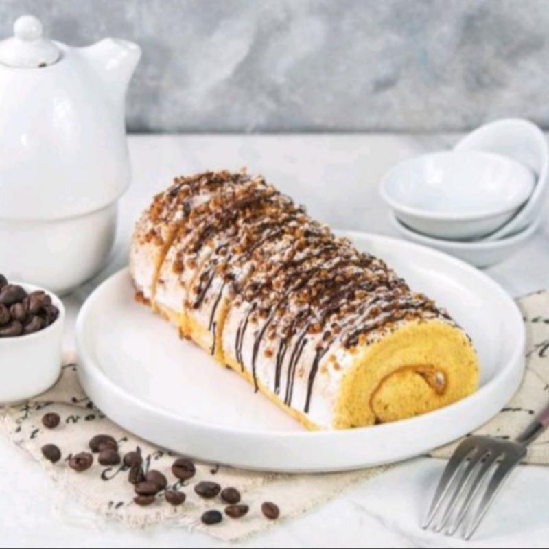 

Swiss Roll Tiramisu / Bolu Gulung Tiramisu