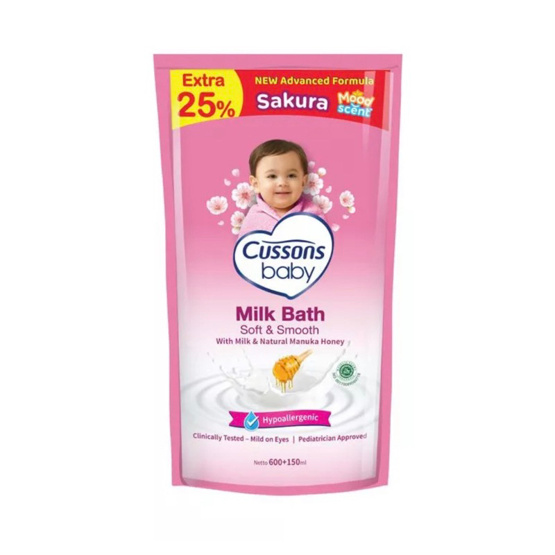 CUSSONS BABY MILK BATH 600+150 Ml (pink)