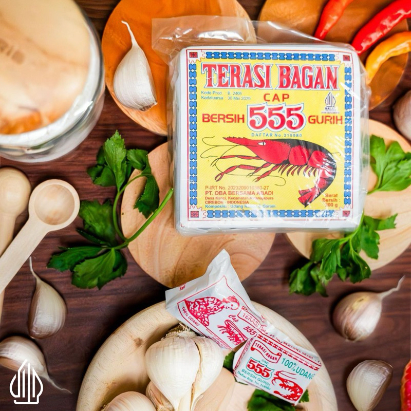 

TERASI UDANG KHAS BAGAN CAP 555 Halal | 100 gr & 200 gr | Terasi Udang Asli Bagan/Bangka