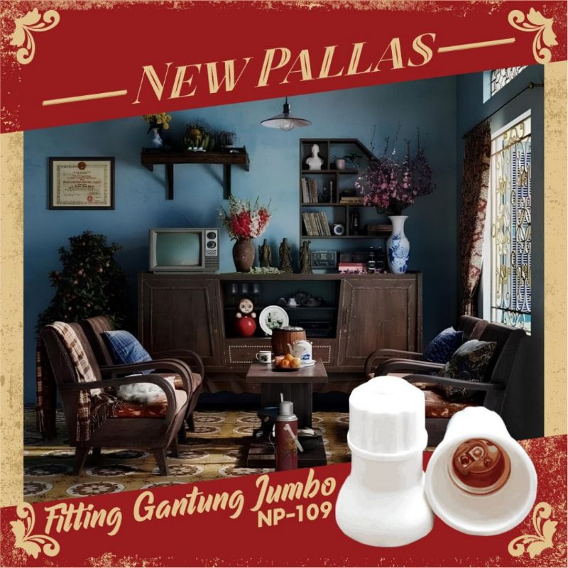 Fitting Lampu Gantung Jumbo New Pallas NP-109