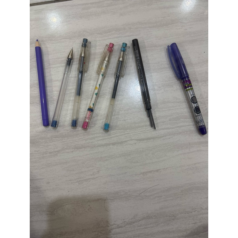 

( DAPAT SEMUA )Pulpen HI-TEC-C pulpen ungu Refil pensil stabilo ungu preloved