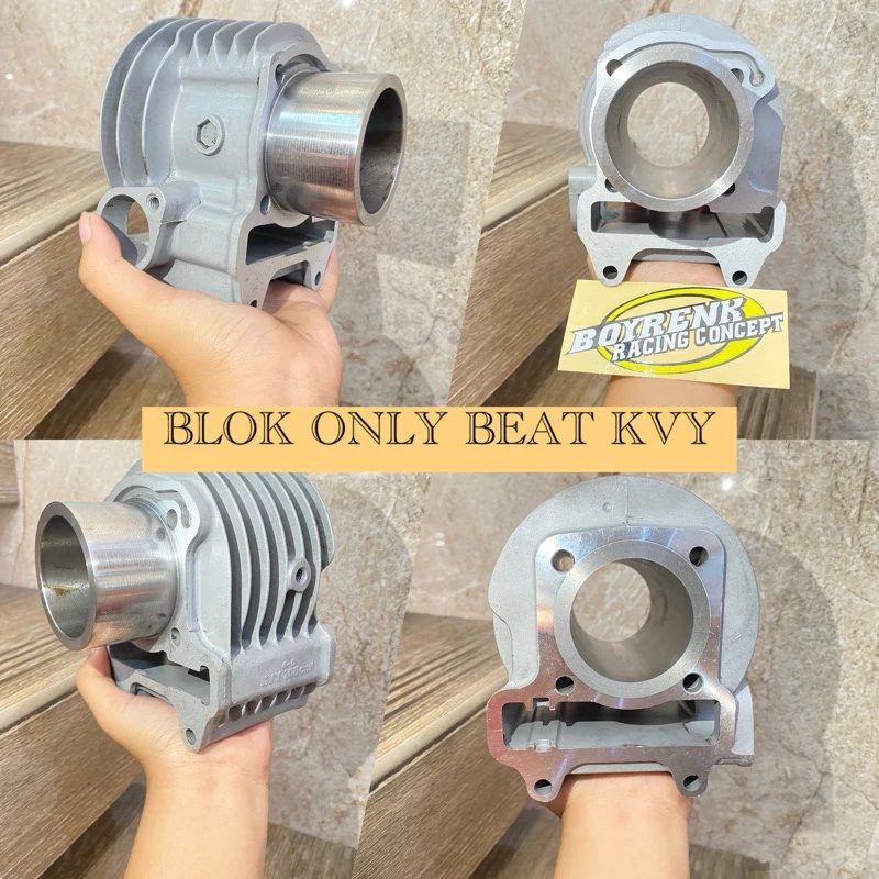 CYLINDER BLOK BEAT KARBU  / INJEKSI F1 BORE UP  KODE KVY KZL K44 - BOYRENK RACING CONCEPT