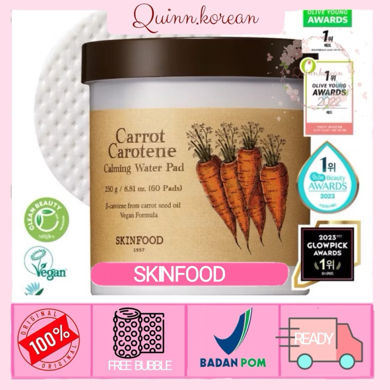 Skinfood Carrot Carotene Calming Water Pad / Toner Pad