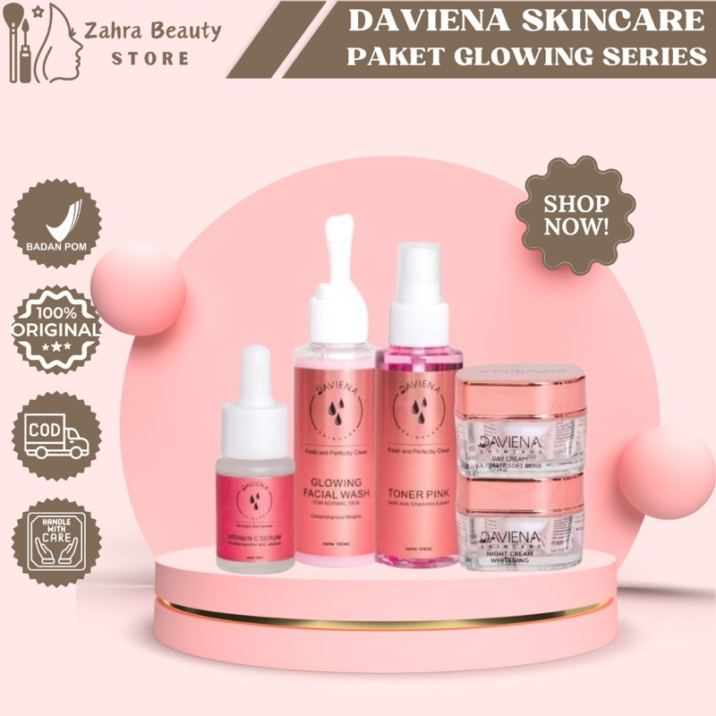 PAKET GLOWING SERIES | DAVIENA SKINCARE | DAVINA SKINCARE
