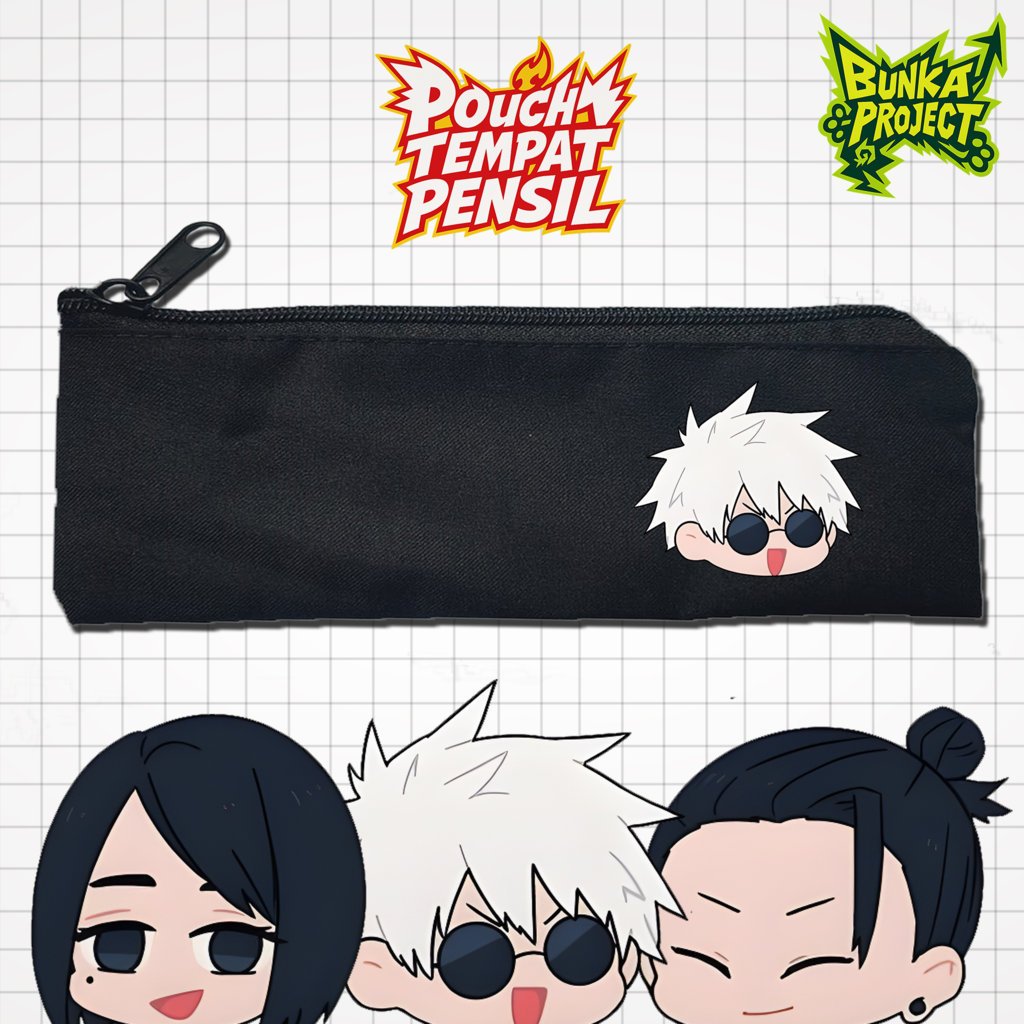 

Pouch Tempat Pensil Anime Jujutsu Kaisen Head Murah Bahan Souvenir Pernikahan Bisa Bayar Ditempat cod Gift Anniversary Couple Hampers Kado