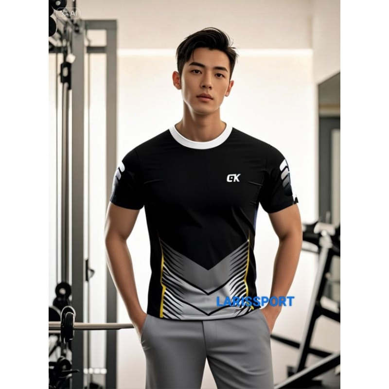 COD Baju & Setelan Olahraga Pria Dewasa 1Set Baju Jersey Olahraga Pria Full Printing Premium Baju Ba