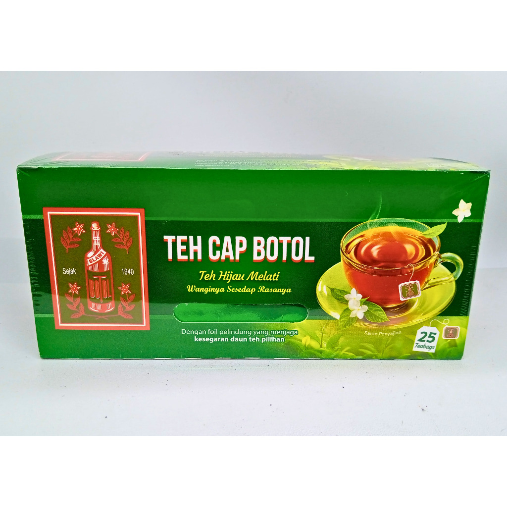 

Teh Cap Botol Teh Hijau Melati Celup