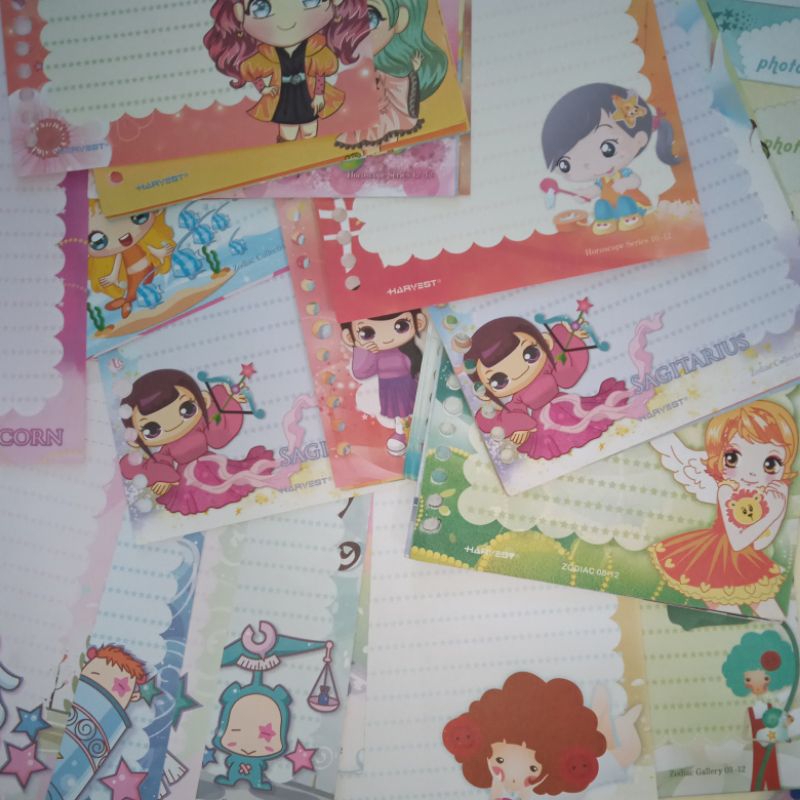 

KERTAS BINDER HARVEST ZODIAC VOL 1 LANGKA RARE LOOSE LEAF ISI REFILL SATUAN ECERAN SERI ZODIAC GALERY ZODIAK CANCER LEO VIRGO LIBRA SCORPIO SAGITARIUS CAPRICORN