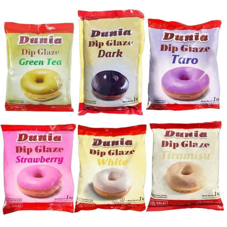

Dunia Dip Glaze Eco 1kg All Variant Topping Donut
