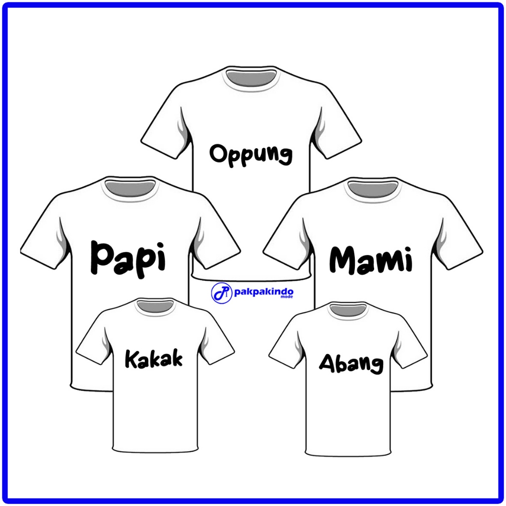 BAJU KAOS COUPLE KELUARGA BESAR BATAK / PAKPAK/ KARO/SIMALUNGUN/MANDAILING DLL