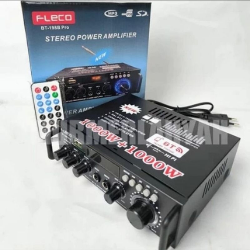 SERBA COD power amplifier fleco F BT 198 B PRO blutut karaoke echo