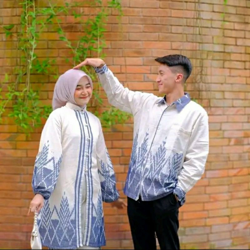 COUPLE TENUN CESILA_SARIMBIT TENUN_DRESS TENUN_GAMIS