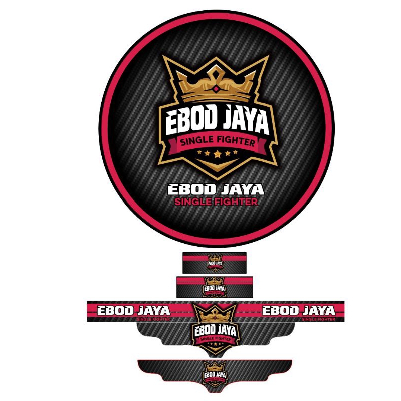 Sticker decal sangkar murai no2 Ebod jaya motip prestige