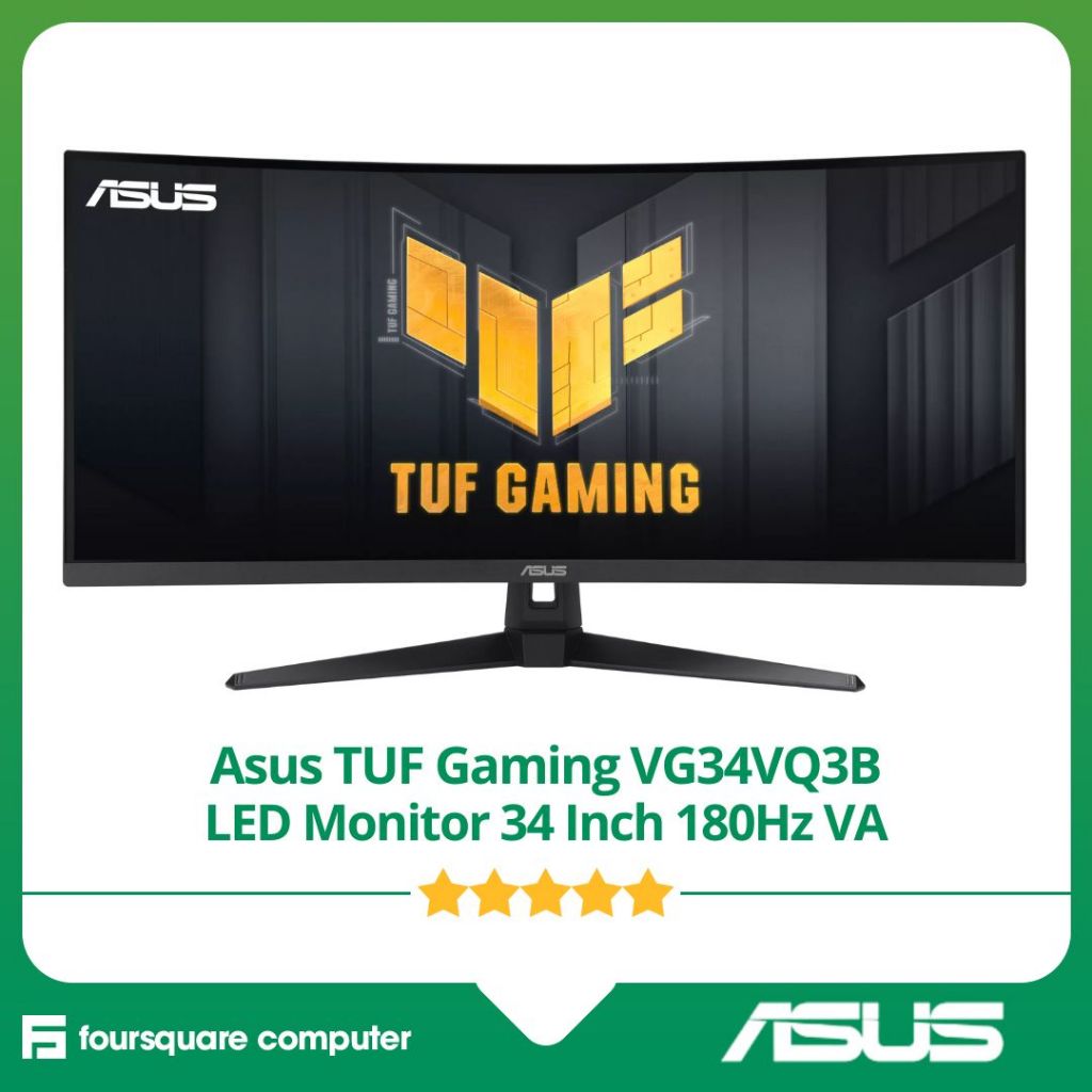 Asus TUF Gaming VG34VQ3B LED Monitor 34 Inch 180Hz VA
