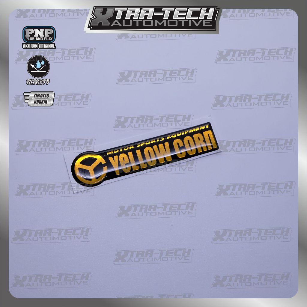 Emblem logo yellowcorn / emblem timbul yellow corn / sticker yellowcorn racing suites / stiker logo 