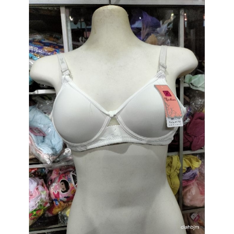 BH PUTIH BUSA TANPA KAWAT CUP KECIL/CUP A