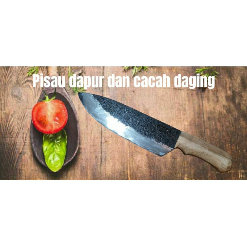 pisau dapur dan sisit daging baja isen