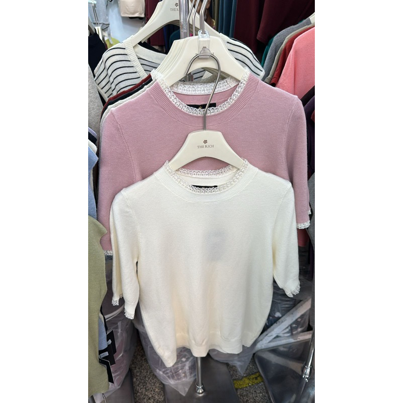 ATASAN RAJUT WANITA (Rajut BKK) Baju Rajut Wanita Kaos Import Wanita Lengan pendek