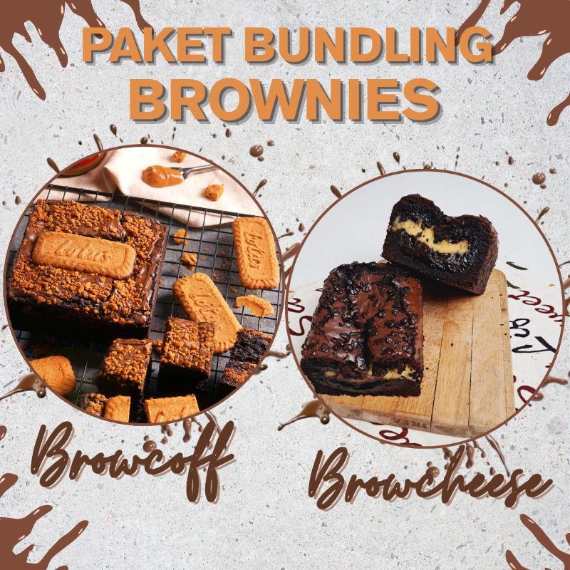 

PAKET BUNDLING BROWCHEESE (Brownies Insert Cheese) dan BROWCOFF (Brownies Biscoff)