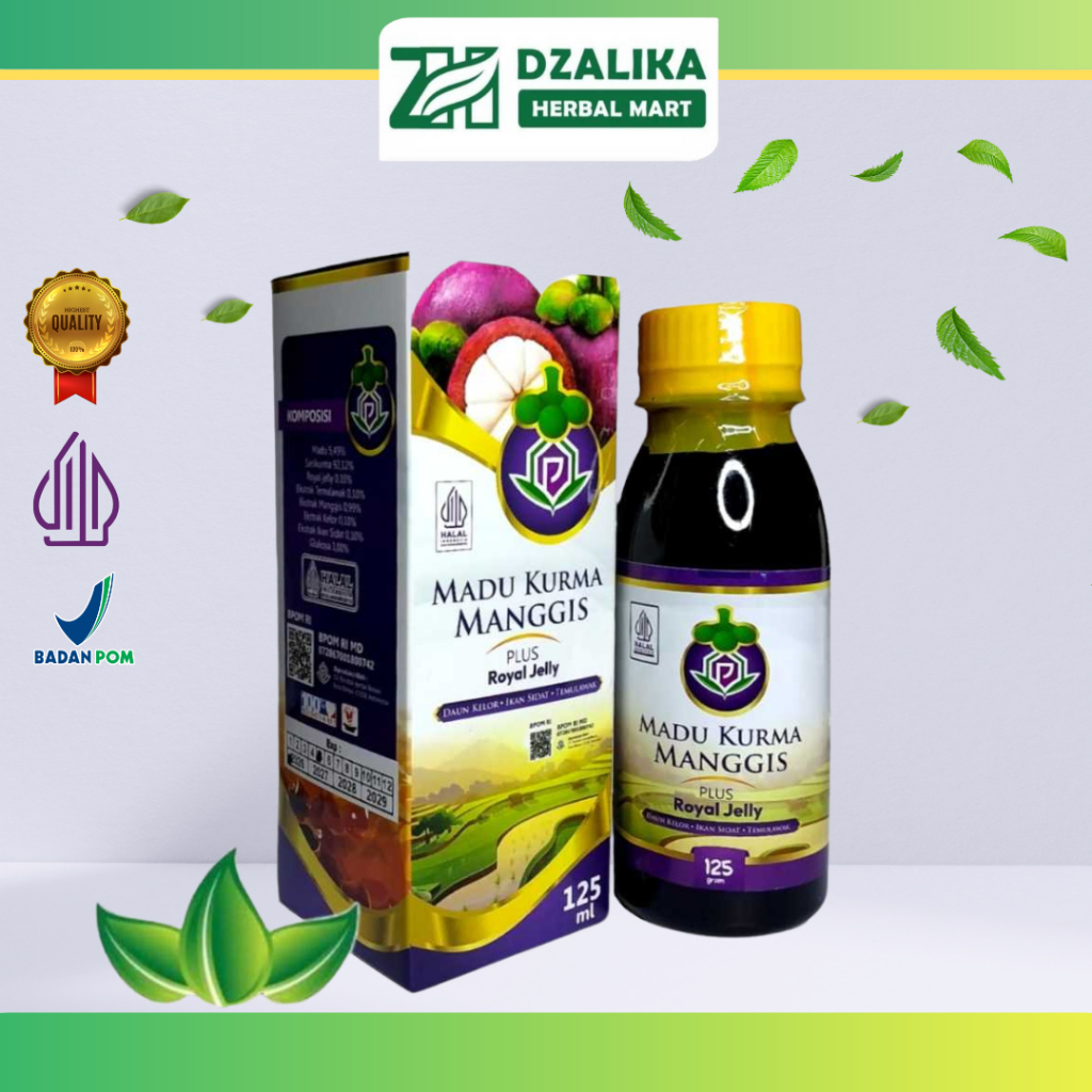 

MADU KURMA MANGGIS 125 ML PLUS ROYAL JELLY ORIGINAL VITAMIN NAFSU MAKAN | MULTIVITAMIN ANAK