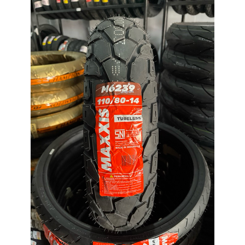 maxxis m6239 110/80-14 semi trail / dual purpose / off road tubeles