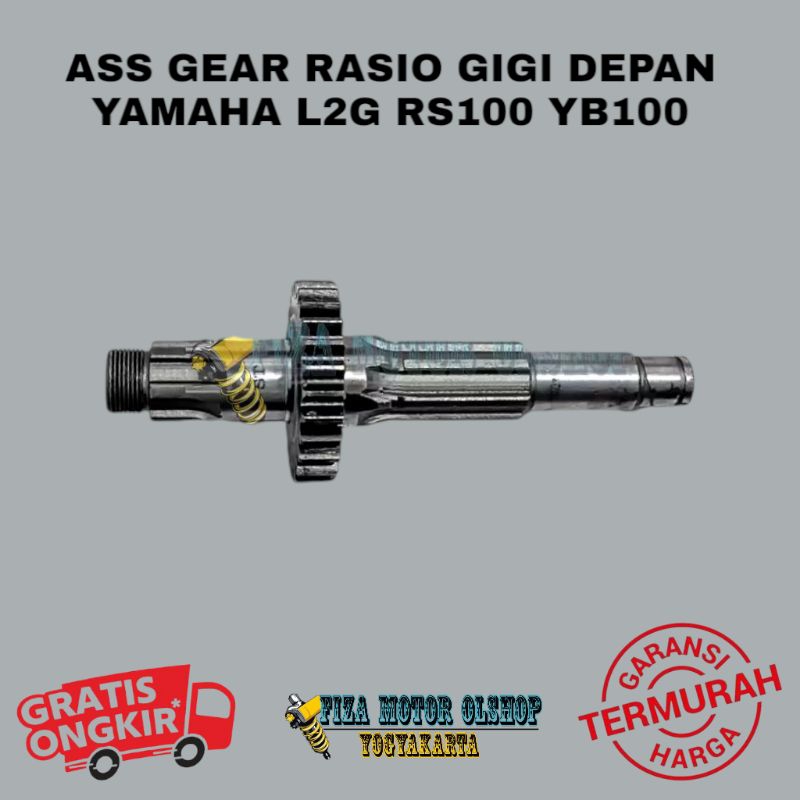 Ass Gear Gir Gigi Rasio Depan YB 100 YB100 RS 100 RS100 L2 G L2G Super Original Kondisi Baru Ass Ras