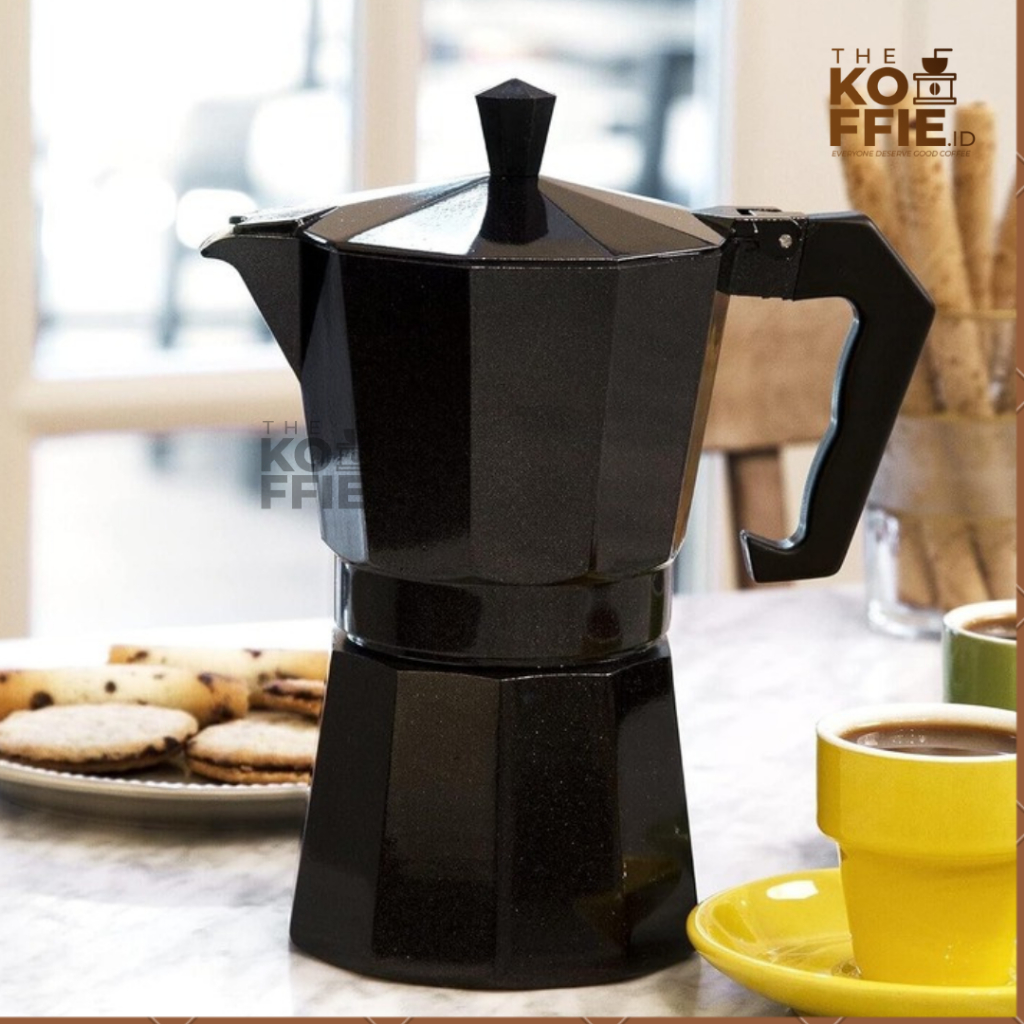 MOKA POT 150 ml black - pitcher mokapot mocca pot coffee maker cofee coffe mocapot espresso maker me