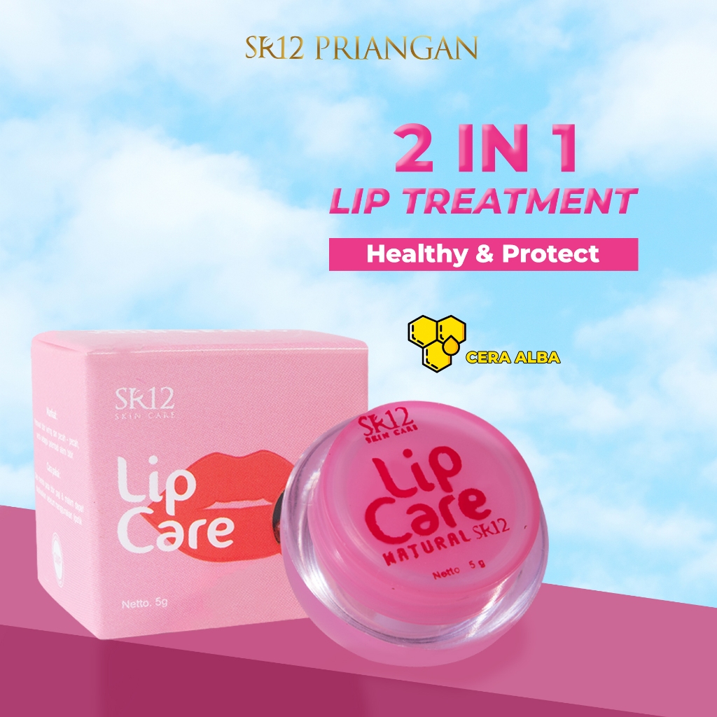 SR12 Lip Care Lip Balm 5gr - Pelembab Bibir Solusi Bibir Kering Mengembalikan Warna Asli Bibir Pink