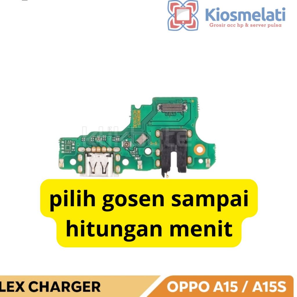 FLEXIBLE KONEKTOR CAS CHARGER + HEADSET OPPO A15 / A15S