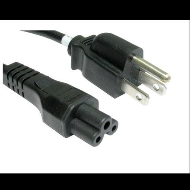 Kabel Power Adaptor Laptop / Notebook - 3 Kaki US/UK Plug Cord Type - Plug Cord - US