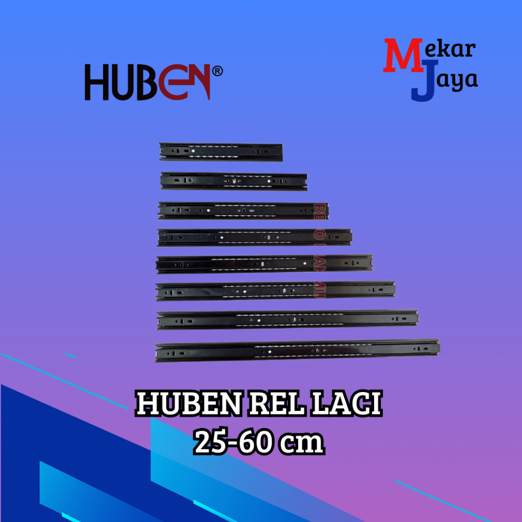 HUBEN REL LACI HITAM DOUBLE TRACK 25-60 cm