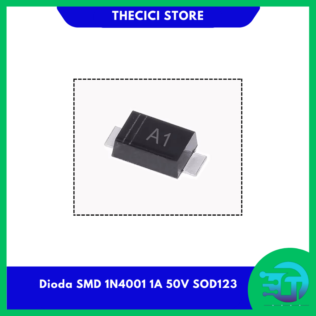Dioda SMD 1N4001 1A 50V SOD123 / IN4001 SOD-123 1N 4001 Marking : A1