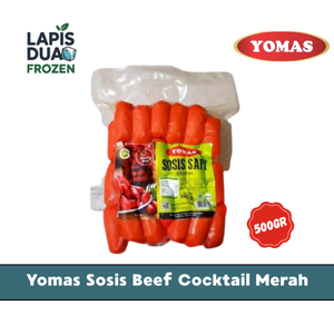 

Yomas Sosis Beef Cocktail Merah 500gr