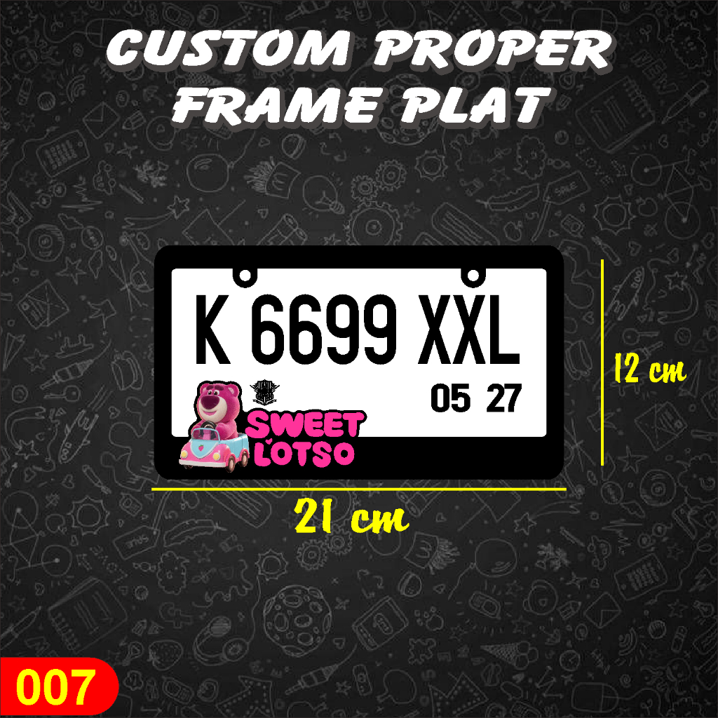 Plat Nomor Timbul Akrilik Motor Baut Tanam | Plat Nomor Motor Variasi Murah Original  | Plat nomor m