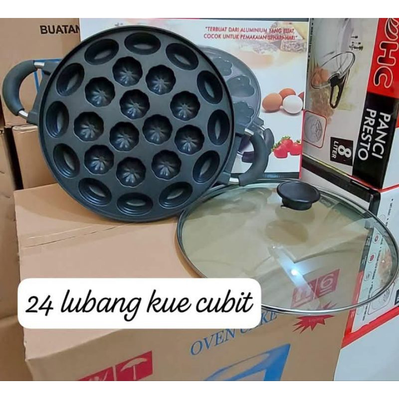 CETAKAN KUE CUBIT 24 LUBANG IDOLA TUTUP KACA